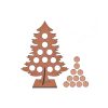 SILUETA DM "ÁRBOL DE CON 11 BOLAS LISAS"
