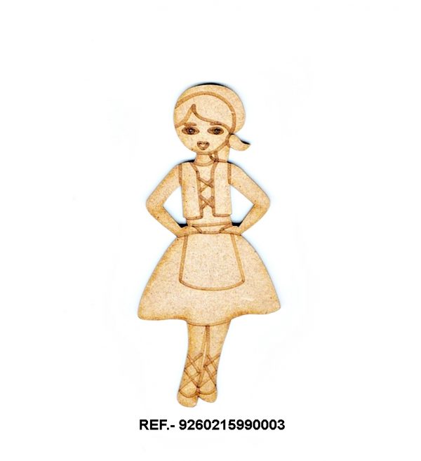 SILUETA DM "CHICA TRAJE REGIONAL"