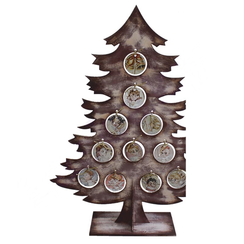 SILUETA DM "ÁRBOL DE CON 11 BOLAS LISAS" - Imagen 2