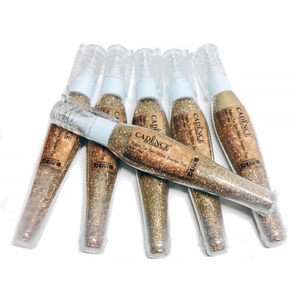 GLITTER POWDER PEN HOLOGRÁFICO ORO 10GR - Imagen 2