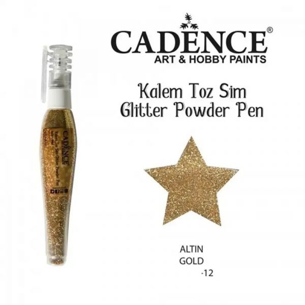 GLITTER POWDER PEN HOLOGRÁFICO ORO 10GR