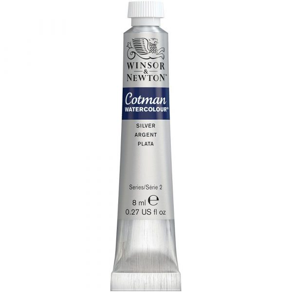 W&N ACUARELA COTMAN 8ML PLATA  Nº 617