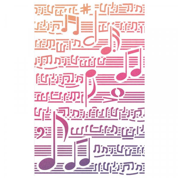 Stencil MS089 5x8 Musical Score - Imagen 2