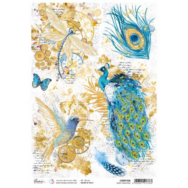 Papel Arroz CBRP309 A4 Oniric Creatures