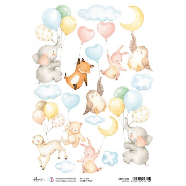 Papel Arroz CBRP322 A4 Piuma Let's Fly