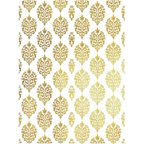 Papel de Arroz Fondo ORO ARABESCOS GOLD019