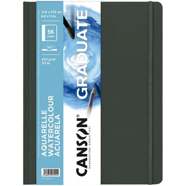 CUADERNO GRADUATE AQUARELLE 21,6X27,9CM. (28HJ.) 250GR. CANSON