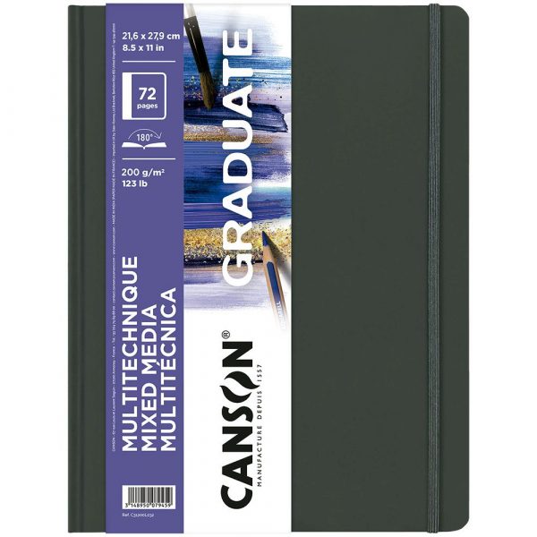 CUADERNO GRADUATE MIX MEDIA BLANCO 21,6X27,9CM. (36HJ.) 200GR. CANSON