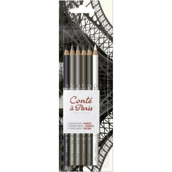CONTÉ BLISTER 6 LÁPICES DIBUJO
