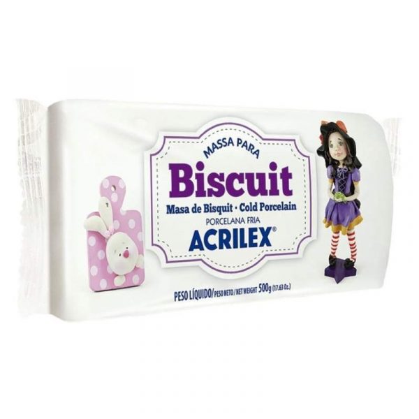 MASA DE PORCELANA FRIA ACRILEX 500GR. Nº519 BLANCO