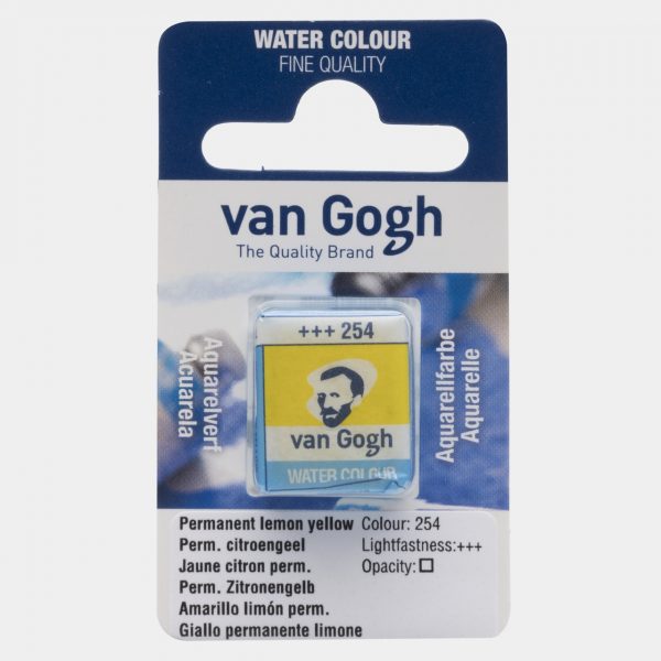 1/2 GODET VAN GOGH, Nº254 P, AMARILLO LIMÓN PERMANENTE