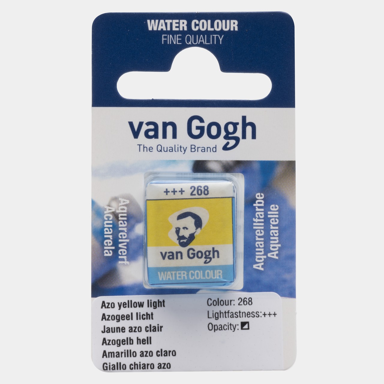 1/2 GODET VAN GOGH, Nº268, AMARILLO AZO CLARO