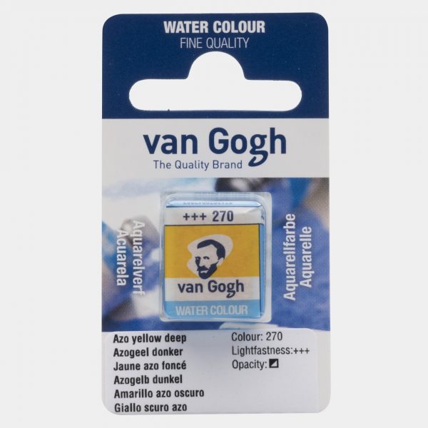 1/2 GODET VAN GOGH, Nº270, AMARILLO AZO OSCURO