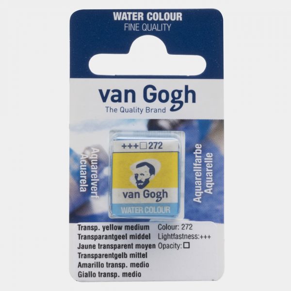 1/2 GODET VAN GOGH, Nº272, AMARILLO TRANSPARENTE MEDIO
