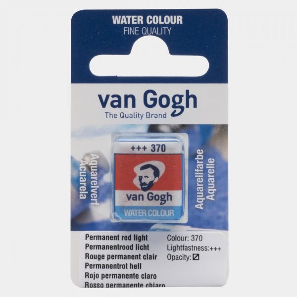 1/2 GODET VAN GOGH, Nº370, ROJO PERMANENTE CLARO