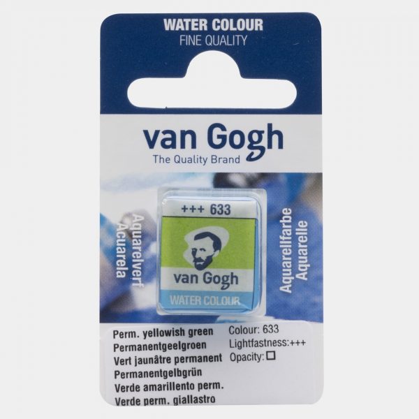 1/2 GODET VAN GOGH, Nº633, VERDE AMARILLENTO PERMANENTE