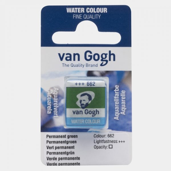 1/2 GODET VAN GOGH, Nº662, VERDE PERMANENTE