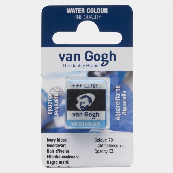 1/2 GODET VAN GOGH, Nº701, NEGRO MARFIL
