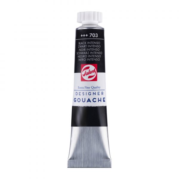 GOUACHE TALENS NEGRO, Nº501, 20ml