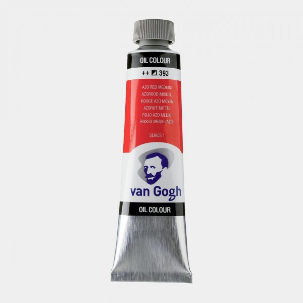 Óleo Van Gogh 40ml, Rojo Azo Medio, Nº393, SERIE 1