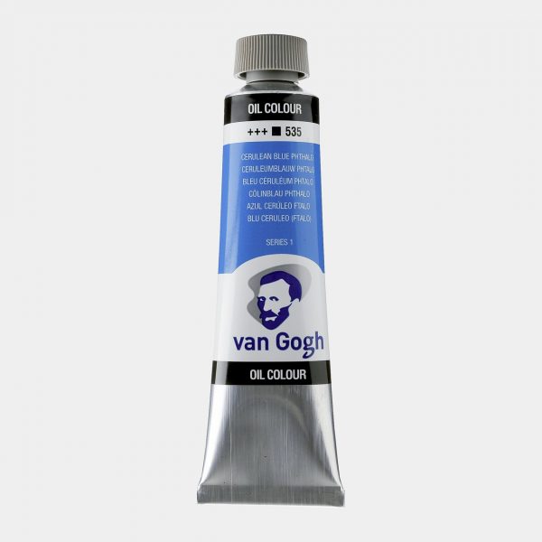 Óleo Van Gogh 40ml, Azul Cerúleo Ftalo, Nº535, SERIE 1