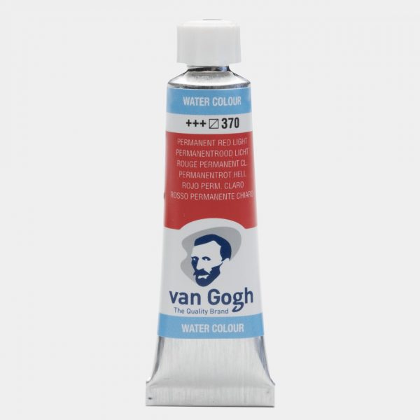 VAN GOGH, Nº370, TUBO 10ML, ROJO PERMANENTE CLARO