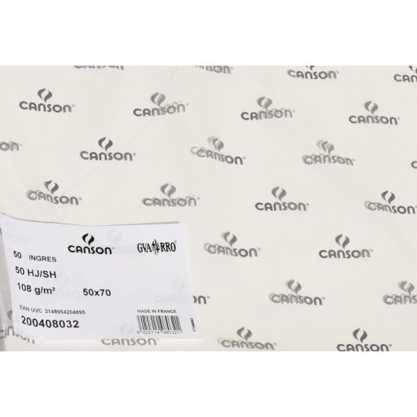 PAPEL INGRES GUARRO 50x70cm.108gr. CANSON