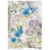 PAPEL ARROZ A3 Blue Butterflies