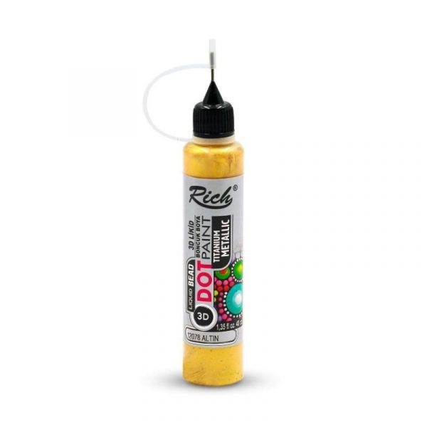 PINTURA DOT METÁLICA RICH 40cc. GOLD