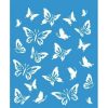 STM-105 PLANTILLA STENCIL 21,1x17,2cm. MARIPOSAS