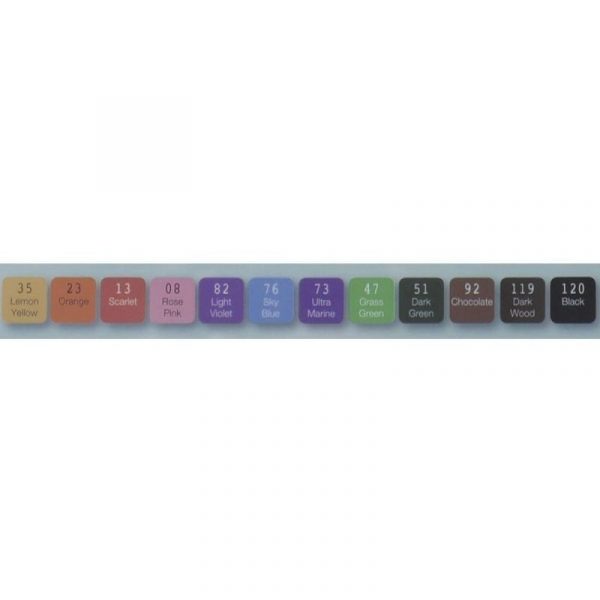 SET 12 ROTULADORES TWIN BRUSH (Pincel/Fino 1mm) ARTIS DECOR-TONOS BÁSICOS - Imagen 2
