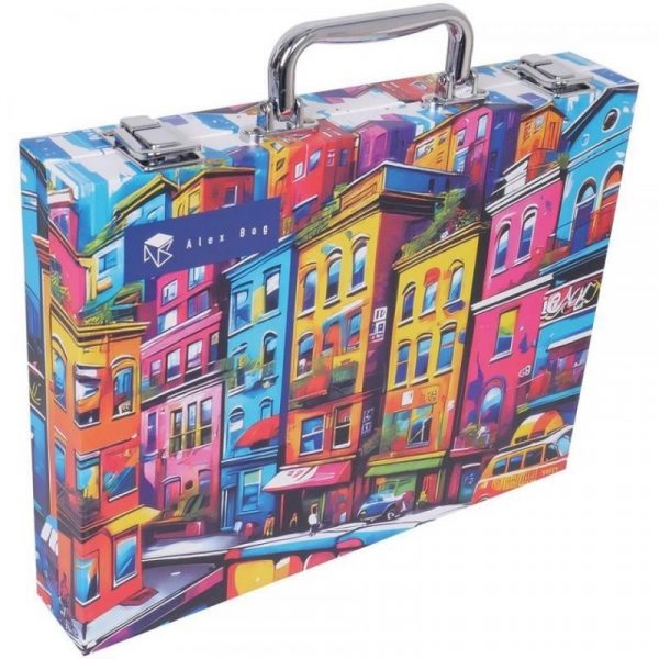 MALETIN ALUMINIO ART STUDIO ARTIST 53 PCS. HOUSES ALEX BOG. AB-1005