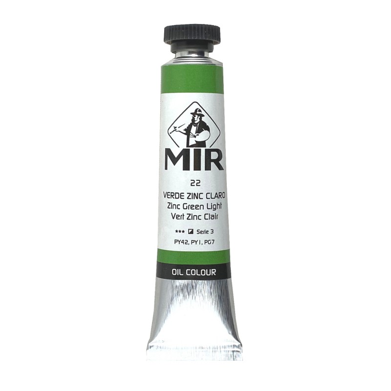 MIR Nº22 ÓLEO TUBO 20ML. VERDE ZINC CLARO S3